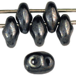 SuperDuo 5 x 2mm (loose) : Hematite