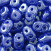 SuperDuo 5 x 2mm (loose) : Luster - Opaque Blue