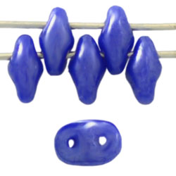 SuperDuo 5 x 2mm (loose) : Luster - Opaque Blue