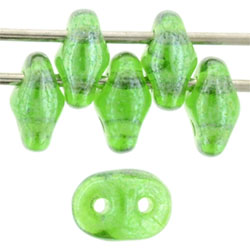 SuperDuo 5 x 2mm (loose) : Luster - Chrysolite