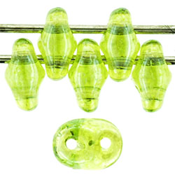 SuperDuo 5 x 2mm (loose) : Luster - Olivine