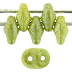 SuperDuo 5 x 2mm (loose) : Luster - Opaque Olive