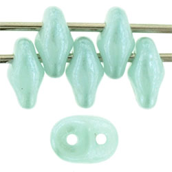 SuperDuo 5 x 2mm (loose) : Luster - Seafoam