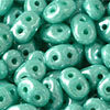 SuperDuo 5 x 2mm (loose) : Luster - Opaque Turquoise