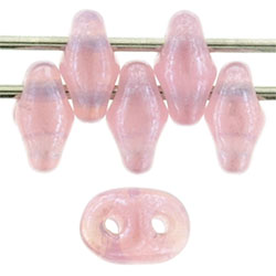 SuperDuo 5 x 2mm (loose) : Luster - Opal Pink