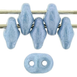 SuperDuo 5 x 2mm (loose) : Luster - Opaque Blue