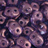 SuperDuo 5 x 2mm (loose) : Luster - Transparent Amethyst