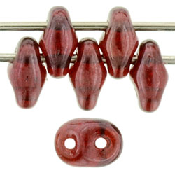 SuperDuo 5 x 2mm (loose) : Siam Ruby - Vega