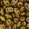 SuperDuo 5 x 2mm (loose) : Opaque Yellow - Bronze Picasso