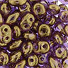 SuperDuo 2/5mm (loose) : Luster - Crystal Violet
