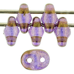 SuperDuo 5 x 2mm (loose) : Luster - Crystal Violet