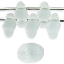 SuperDuo 5 x 2mm (loose) : Matte - Crystal