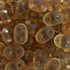 SuperDuo 2/5mm (loose) : Matte - Smoky Topaz