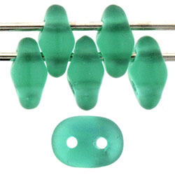 SuperDuo 5 x 2mm (loose) : Matte - Emerald