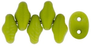 SuperDuo 5 x 2mm (loose) : Matte - Opaque Olivine