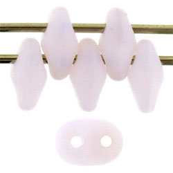 SuperDuo 5 x 2mm (loose) : Matte - Milky Soft Rosaline