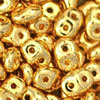 SuperDuo 2/5mm (loose) : Coated - 24K Gold