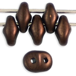 SuperDuo 5 x 2mm (loose) : Matte - Dk Bronze