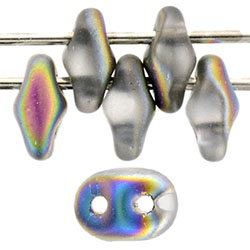 SuperDuo 5 x 2mm (loose) : Matte - Crystal - Vitral