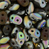 SuperDuo 2/5mm (loose) : Matte - Smoky Topaz - Vitral