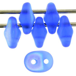 SuperDuo 5 x 2mm (loose) : Matte - Sapphire AB