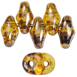 SuperDuo 5 x 2mm (loose) : Med Topaz - Rembrandt