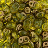 SuperDuo 2/5mm (loose) : Luster Bronze 1/2 - Jonquil