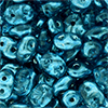 SuperDuo 5 x 2mm (loose) : Mirror - Turquoise Blue