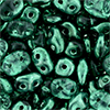 SuperDuo 2/5mm (loose) : Mirror - Green
