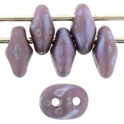 SuperDuo 5 x 2mm (loose) : Matte Nebula - Opaque Amethyst