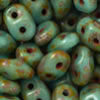 SuperDuo 2/5mm (loose) : Blue Turquoise - Picasso