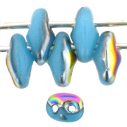 SuperDuo 5 x 2mm (loose) : Blue Turquoise - Vitral