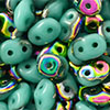 SuperDuo 2/5mm (loose) : Green Turquoise - Vitral