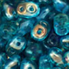 SuperDuo 5 x 2mm (loose) : Twilight - Aquamarine