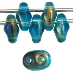 SuperDuo 5 x 2mm (loose) : Twilight - Aquamarine