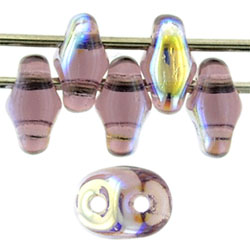 SuperDuo 5 x 2mm (loose) : Amethyst AB