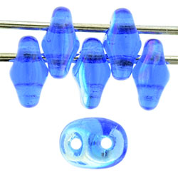 SuperDuo 5 x 2mm (loose) : Sapphire AB