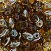 SuperDuo 5 x 2mm (loose) : Smoky Topaz - Celsian