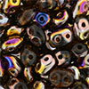 SuperDuo 2/5mm (loose) : Smokey Topaz - Sliperit