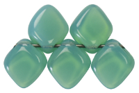 Rhomboid 12mm (loose) : Milky Aqua