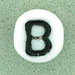Letter Beads (White) 6mm (loose) : Letter B