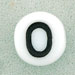 Letter Beads (White) 6mm (loose) : Letter O