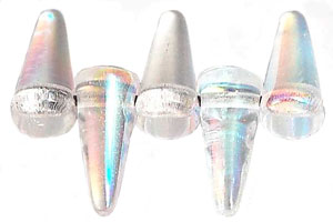 Spikes 4/10mm (loose) : Crystal AB