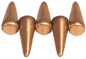 Spikes 5/13mm (loose) : Matte - Metallic Flax