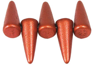 Spikes 5/13mm (loose) : Matte - Metallic Dk Copper