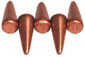 Spikes 5/13mm (loose) : Matte - Metallic Copper