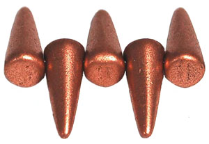 Spikes 5/13mm (loose) : Matte - Metallic Copper