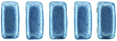 CzechMates Bricks 3/6mm (loose) : ColorTrends: Saturated Metallic Neutral Gray