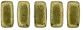 CzechMates Bricks 6 x 3mm (loose) : ColorTrends: Saturated Metallic Golden Lime