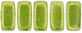 CzechMates Bricks 6 x 3mm (loose) : ColorTrends: Saturated Metallic Lime Punch